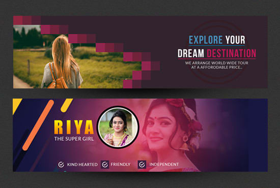 I will design catchy facebook cover, timeline