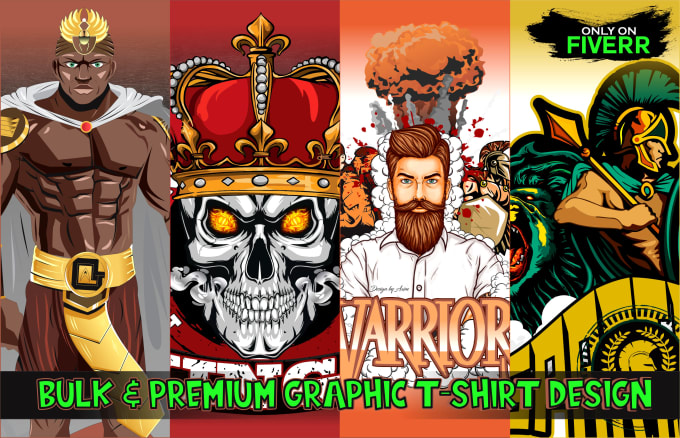 I will design custom graphic t shirt illustration