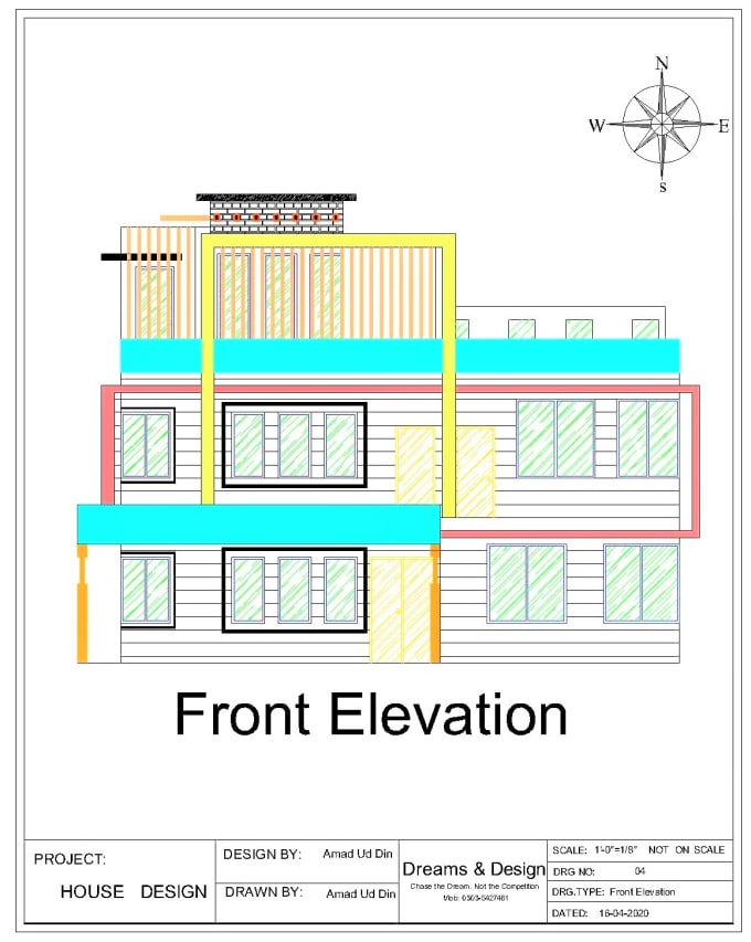 I will design professional 2d architectural floor planes and  drawings in autocad