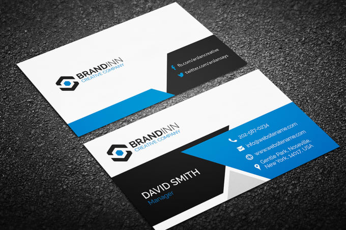 I will design unique double sided business cards for you