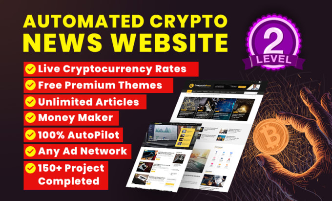 I will develop automated crypto currency news website using premium themes, auto blog