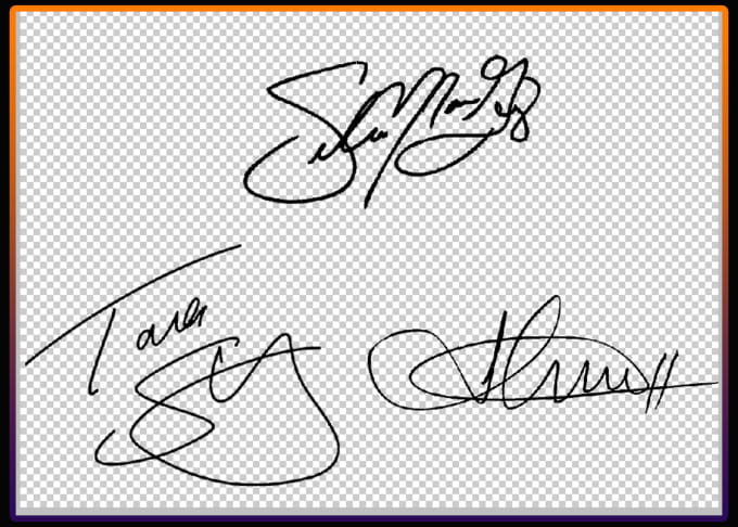 I will digitize your hand written signature
