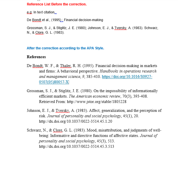 I will do all references formatting