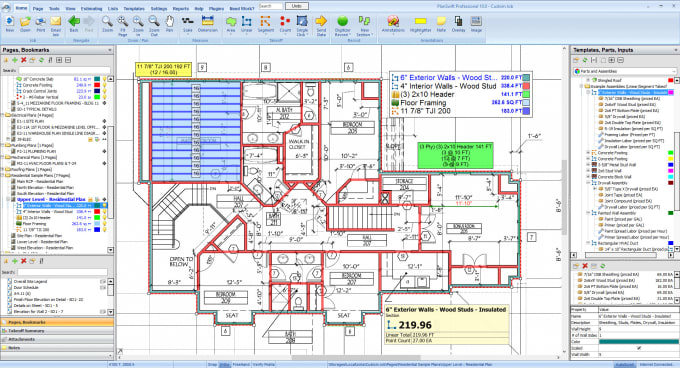 I will do building cost estimation and material takeoff