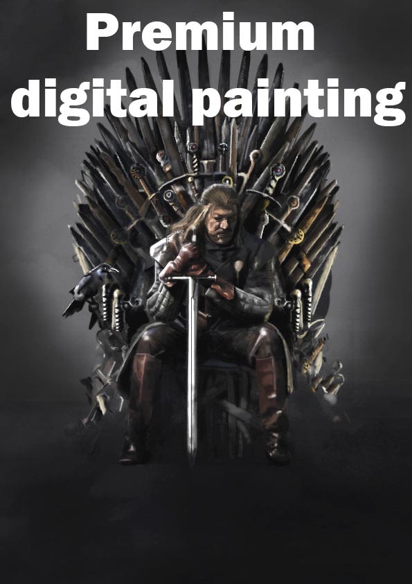 I will do digital painting in photoshop