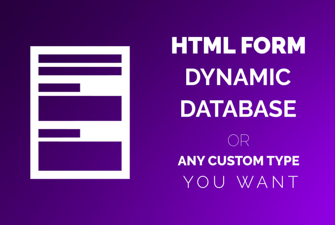 I will do HTML form with database in mysql, php and validate it