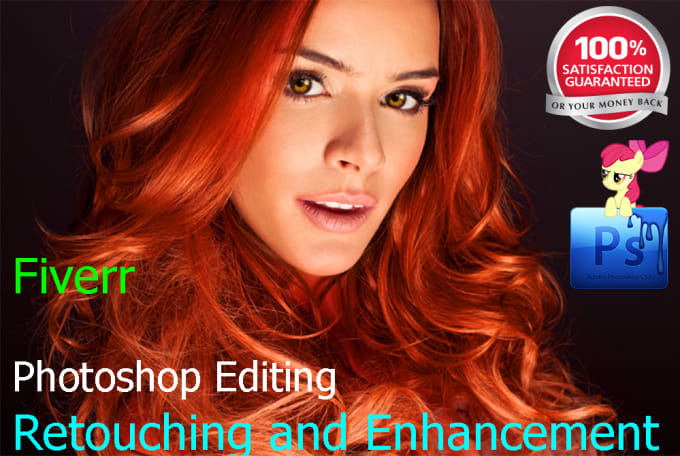 I will do image editing retouching enhancement in Photoshop