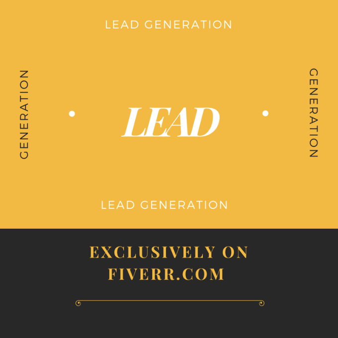 I will do lead generation for you online