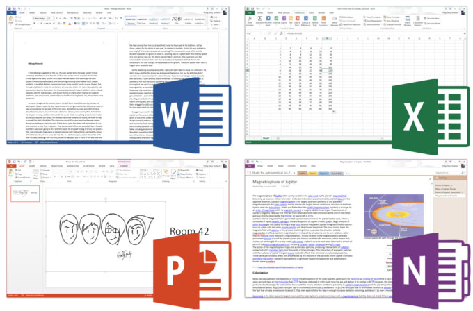 I will do presentation, word and excel work