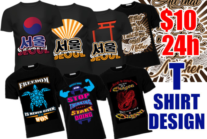 I will do t shirts design