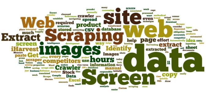I will do web scraping, data mining, data extraction, data entry