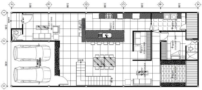 I will draw building plans, plans of building services