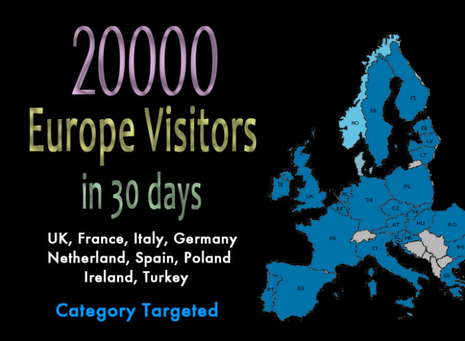 I will drive europe country targeted web traffic