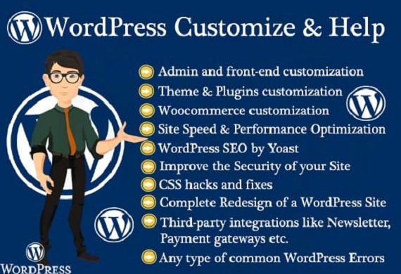 I will fix,customize,optimize or modify your wordpress website