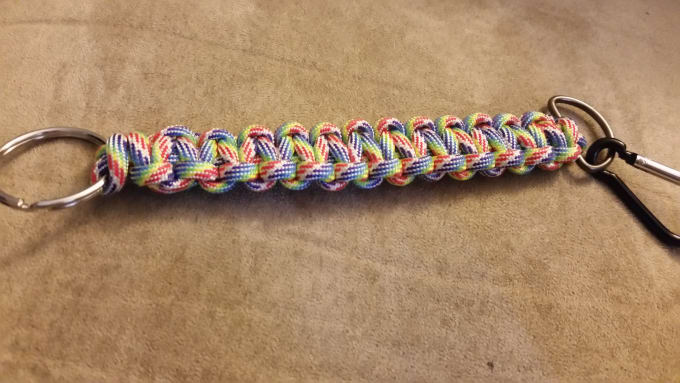 I will make a personalized paracord keychain