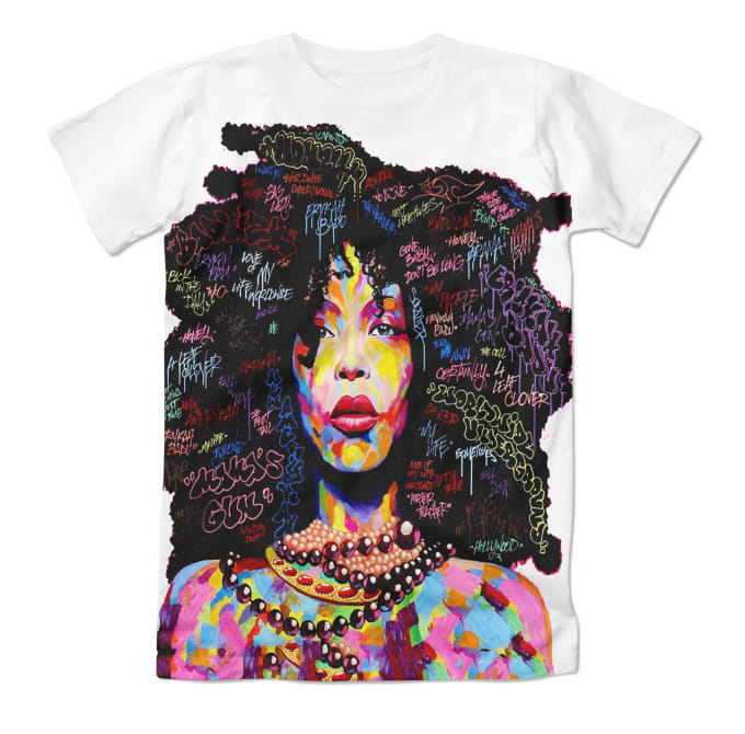 I will place your design on a tshirt mockup then print and ship