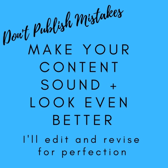 I will professionally edit your ebook and other copy