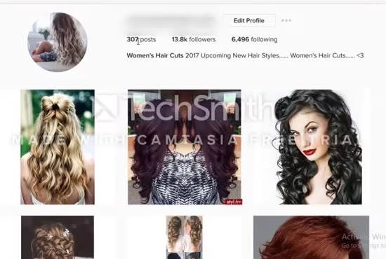 I will provide you womens haircut shoutout for instagram
