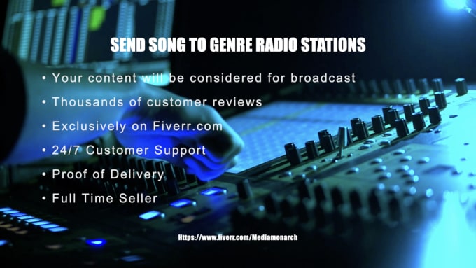 I will send your song to genre specific radio stations