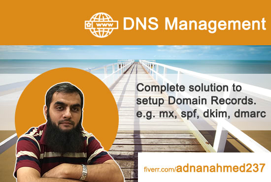 I will setup or fix a, cname, dkim, dns, mx, spf, txt record