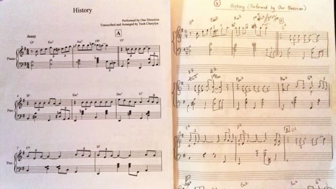 I will transcribe your handwritten music to digital scores