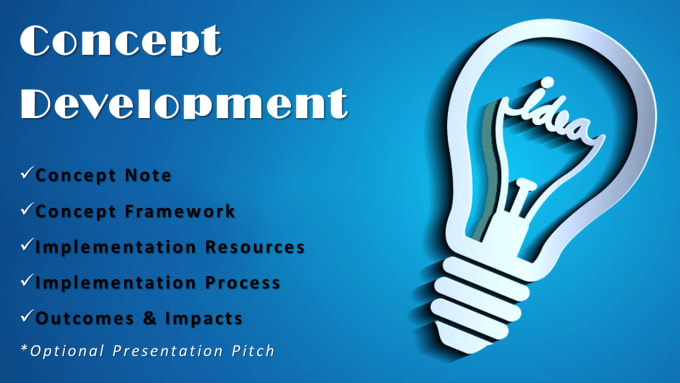 I will develop your idea into an impressive concept document