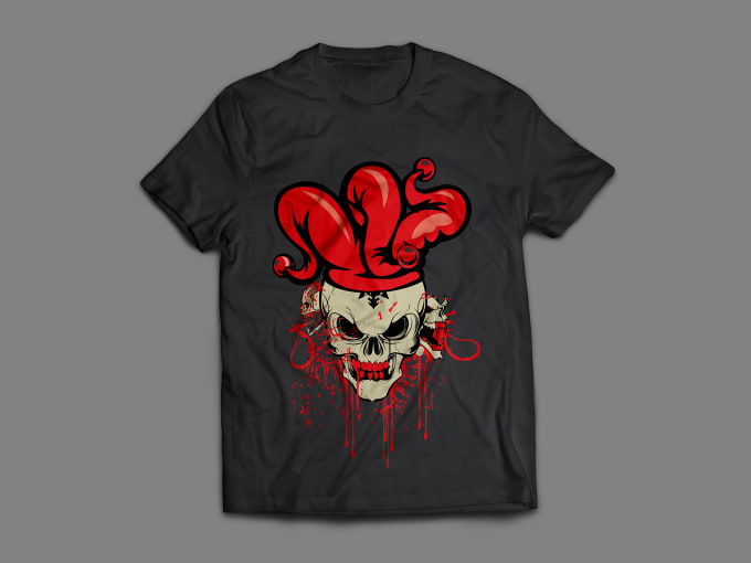 I will do create amazing skull tshirt designing