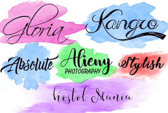 I will do logo design  watercolor feminine in 2 hours