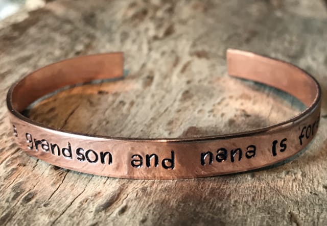 I will make a personalized copper cuff bracelet for you