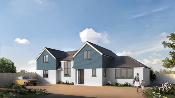 I will make an amazing building exterior render of your design
