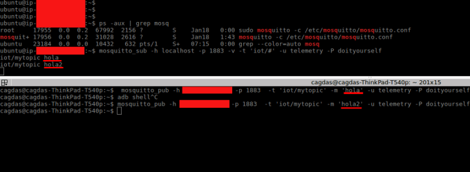I will configure an mqtt broker on a cloud instance that you have