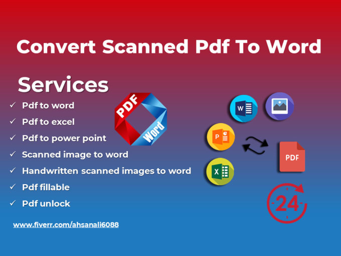 I will convert scanned pdf to word in 24 hours