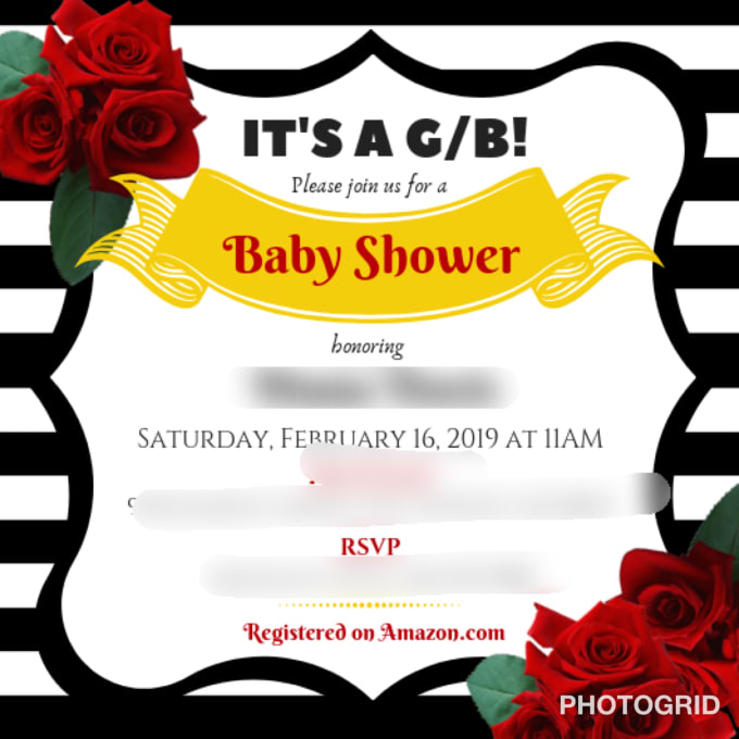 I will create a custom event invitation