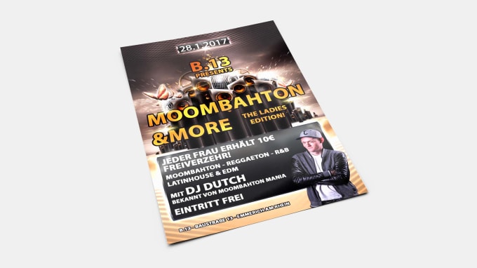 I will create a flyer or poster for your event