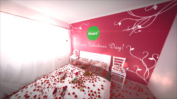 I will create a passionate valentines day video with your logo