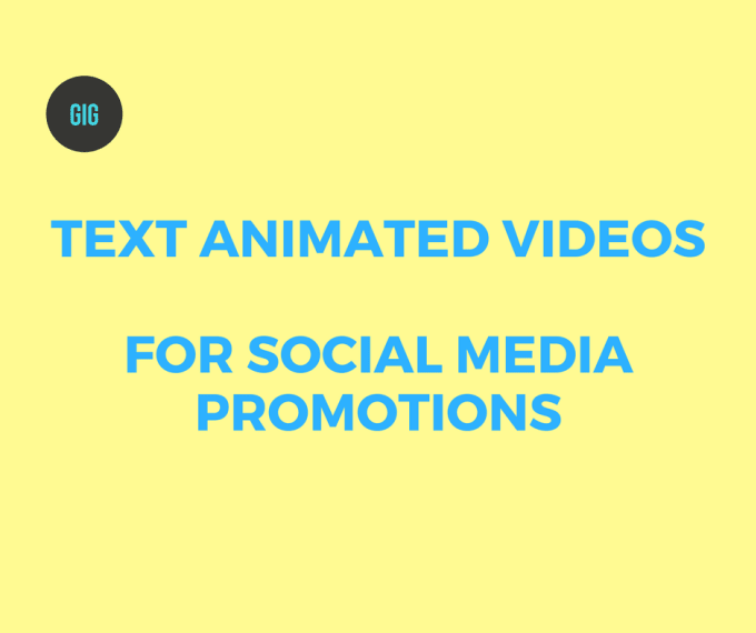 I will create a text animation video for social media promotions