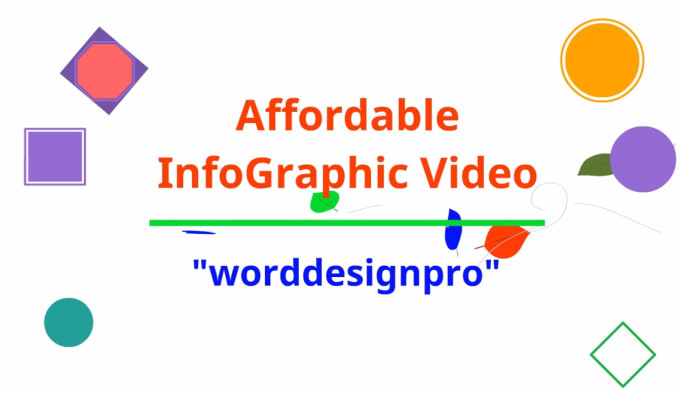 I will create an infographic video or typography video