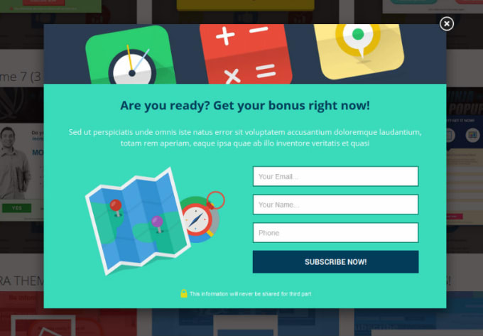 I will create any sort of popup for your WordPress Website