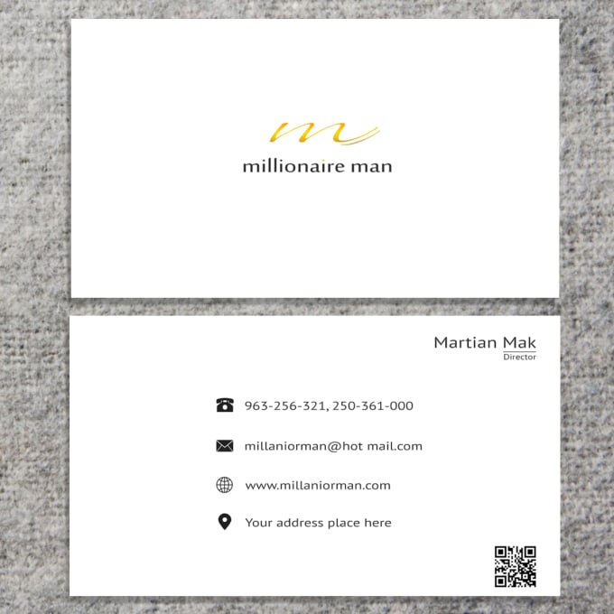 I will design a beautiful business card and logo
