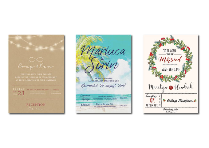 I will design a beautiful save the date card, wedding invitation