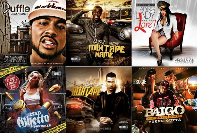 I will design a mixtape cover