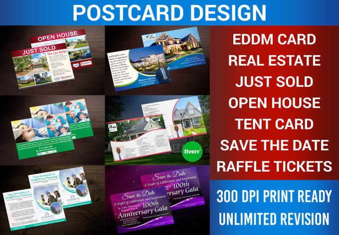 I will design amazing postcard design eddm mailing card in 12 hrs