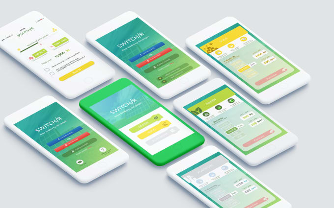 I will design any app prototype UI mockup