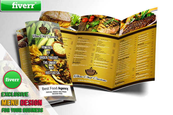 I will design professional restaurant menu,food menu,service menu