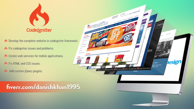 I will develop websites in codeigniter framework