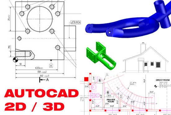I will do architect design with autocad 2d and 3d,design interior