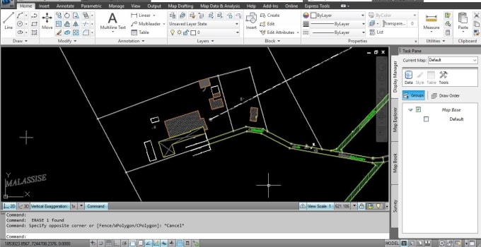 I will do cad conversion from paper or scanned map