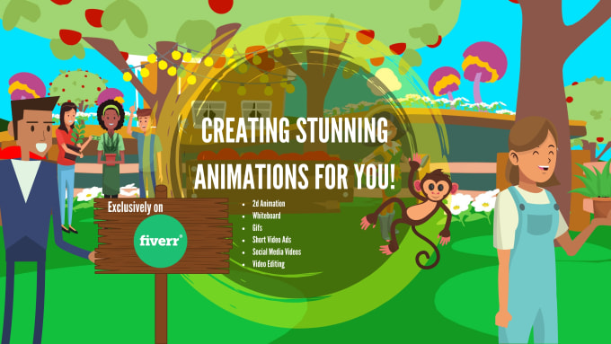 I will do custom 2d animation explainer or promotional,video ads