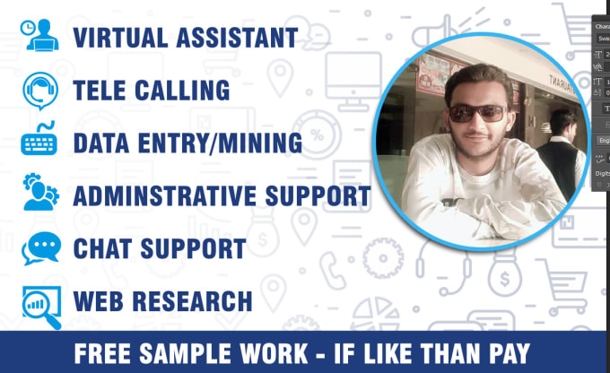 I will do data entry mining, telemarketing, cold calling, virtual assistant