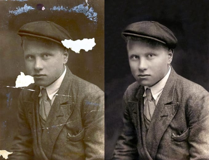 I will do image retouching and restoration